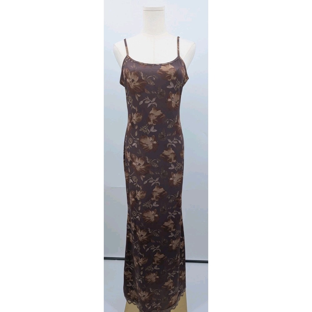 90s Y2K Maxi Tank Dress Size M Floral Fairy Grunge Whimsigoth Practical Magic
